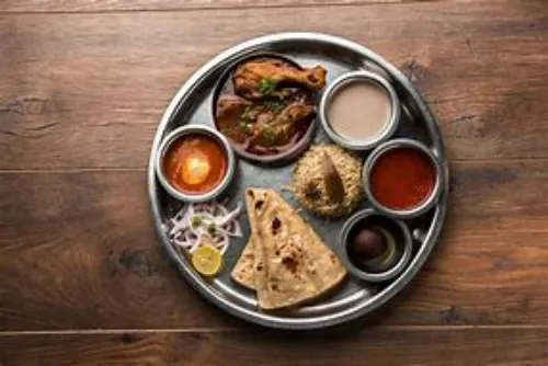 Chicken Kolhapuri Thali
